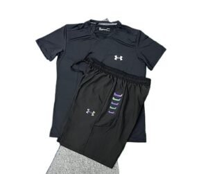 ✅Best Seller 2026 Summer Men Women Matching Set T-Shirt and Shorts Tracksuit 1 - Black black, l