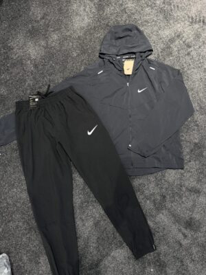 Top Quality ✅  Men's Running Jacket Fast Shipping - Black top 9017 black pants 4834, XL