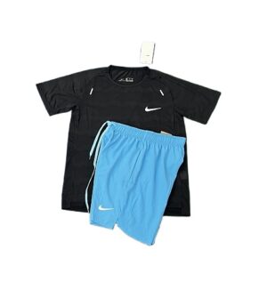 ✅Best Seller 2026 Summer Men Women Matching Set T-Shirt and Shorts Tracksuit 1 - Black Blue, m