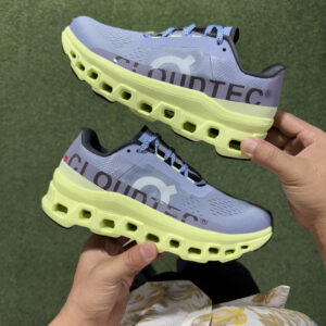 On Cloudmonster gray yellow 61.98242
