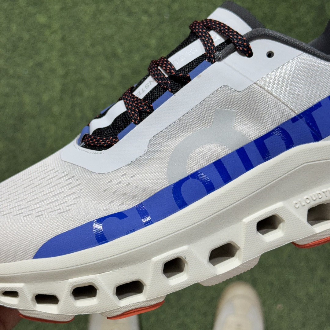 On Cloudmonster sports comfortable fashion trendy technology style fabric low top carbon plate long running running shoes - Image 8