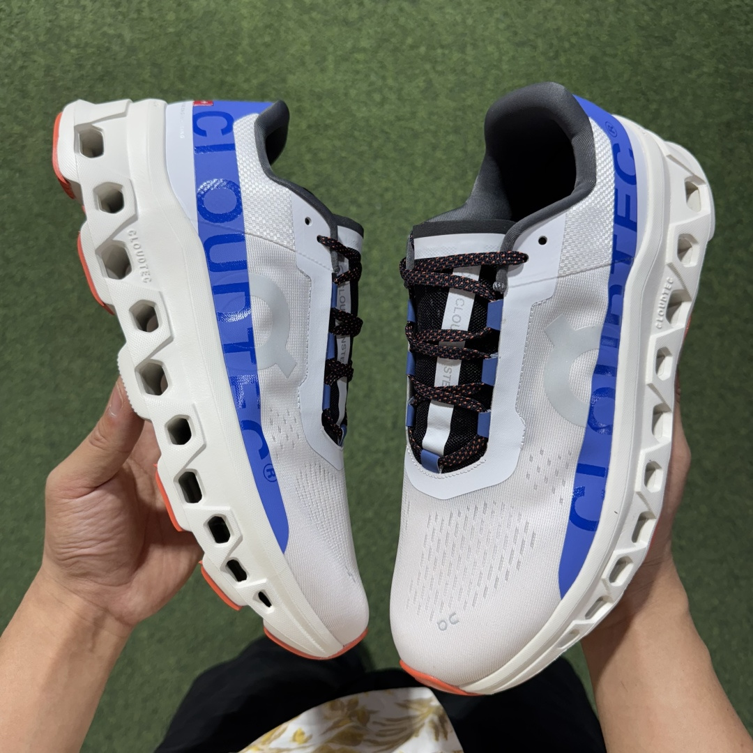 On Cloudmonster sports comfortable fashion trendy technology style fabric low top carbon plate long running running shoes - Image 5