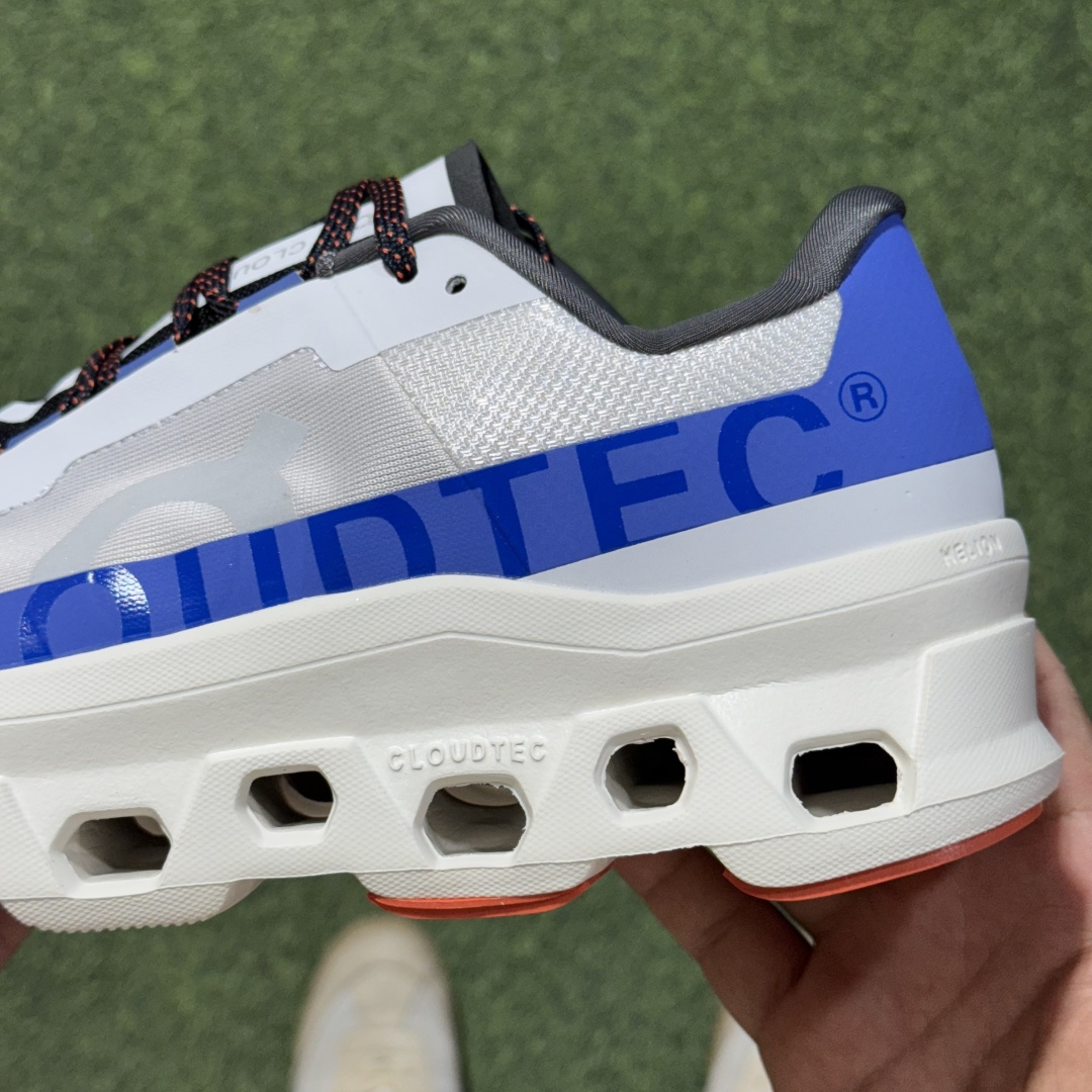 On Cloudmonster sports comfortable fashion trendy technology style fabric low top carbon plate long running running shoes - Image 4