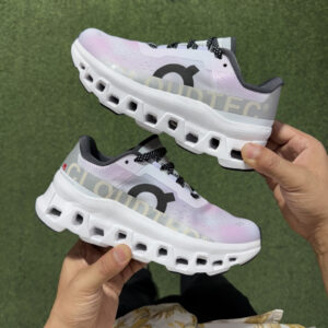 On Cloudmonster gray White