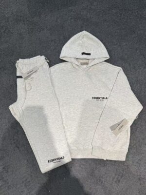FOG Essentials Matching Tracksuit - Heather Light Grey, L