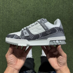 Louis Vuitton LV Trainer 1A9JGN Grey Monogram Denim