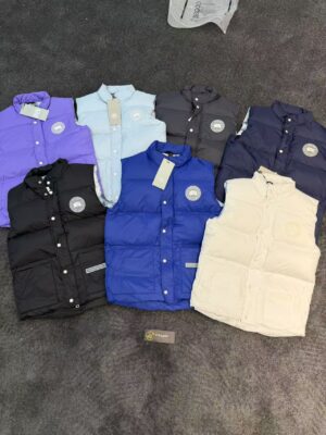 Canada Goose Grey Badge Puffer Down Vest
