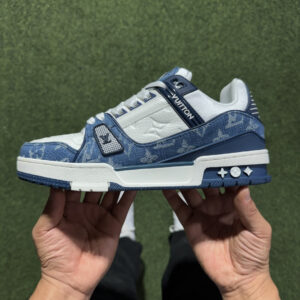 Louis Vuitton LV Trainer 1A9JGT Blue Monogram Denim