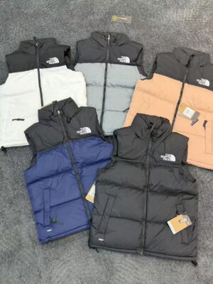 The North Face Two-Tone Stand Collar Puffer Vest